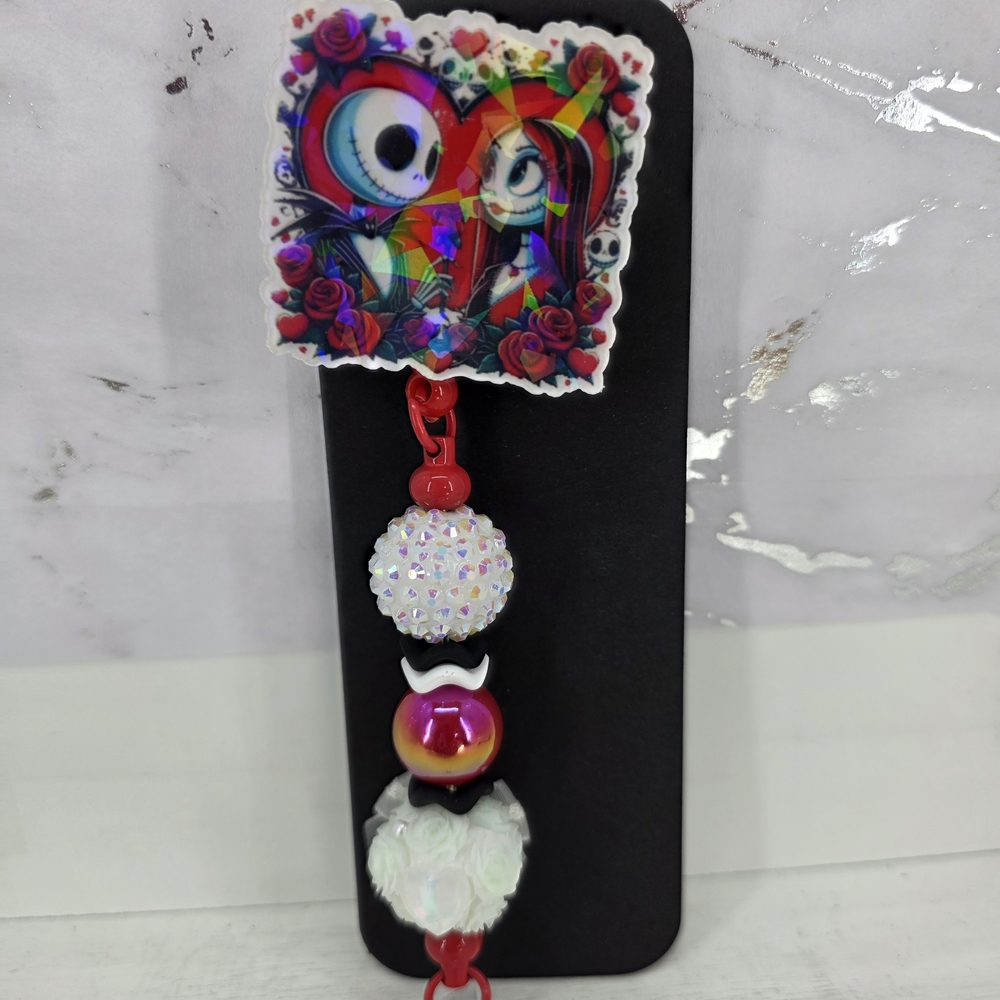 Jack And Sally VALENTINE badge Reel